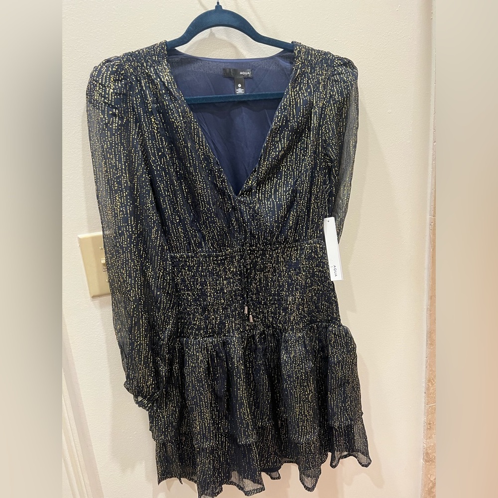 Black and gold, small, Aqua Dress